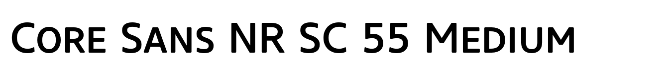 Core Sans NR SC 55 Medium